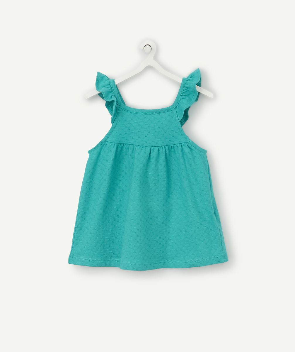 Le t-shirt vert en coton à bretelles - 3 M