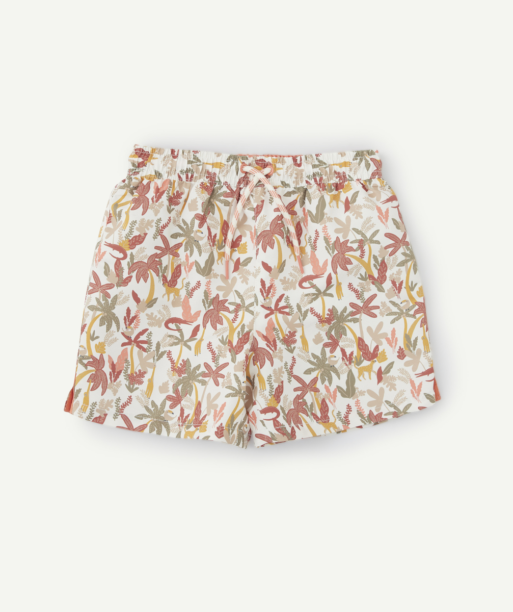 Short de bain garçon en fibres recyclées imprimé - 14 A