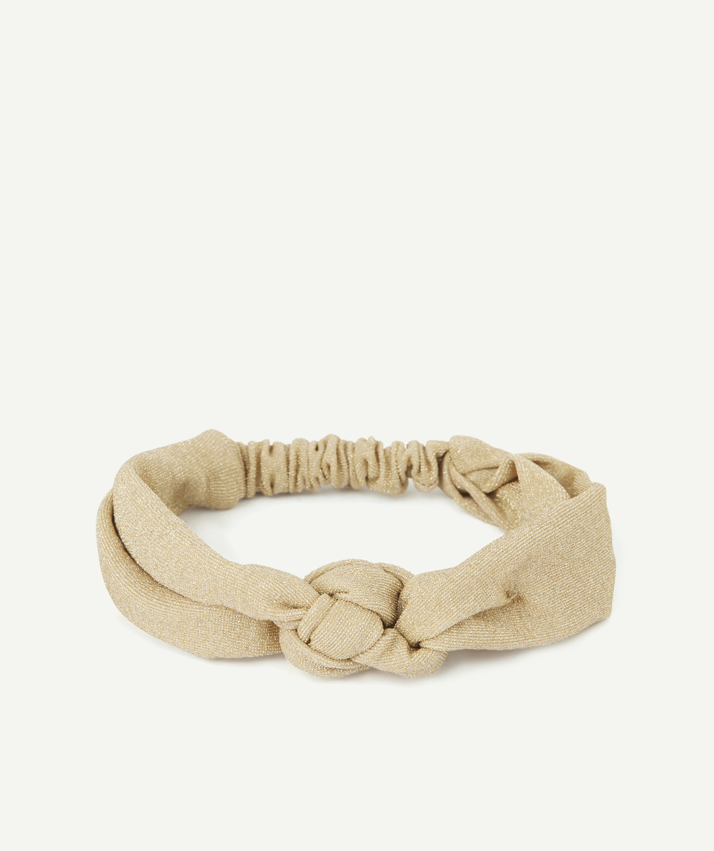 Bandeau bébé fille couleur dorée pailleté - TU