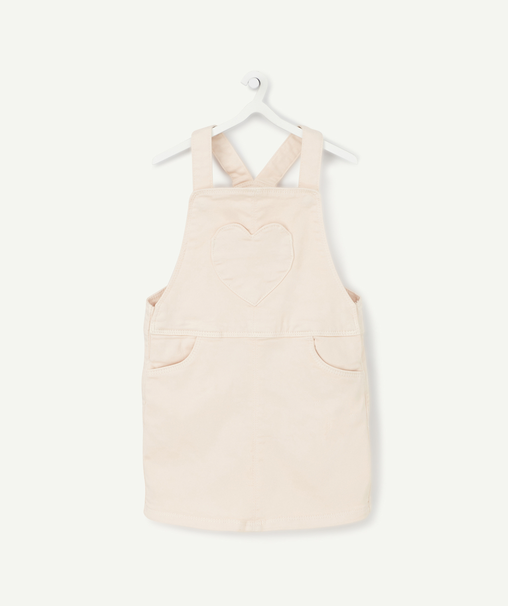 Robe rose à bretelles avec poche coeur bébé fille - 23 M