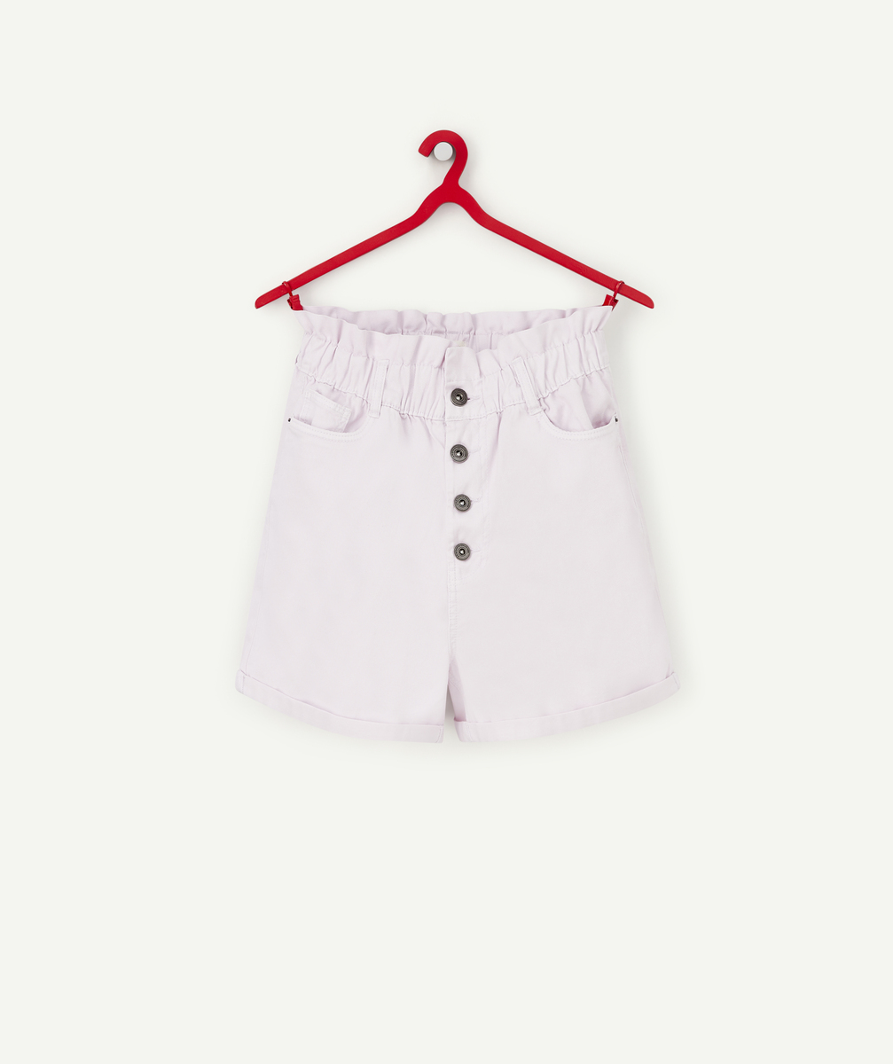 Short fille en viscose responsable parme - M