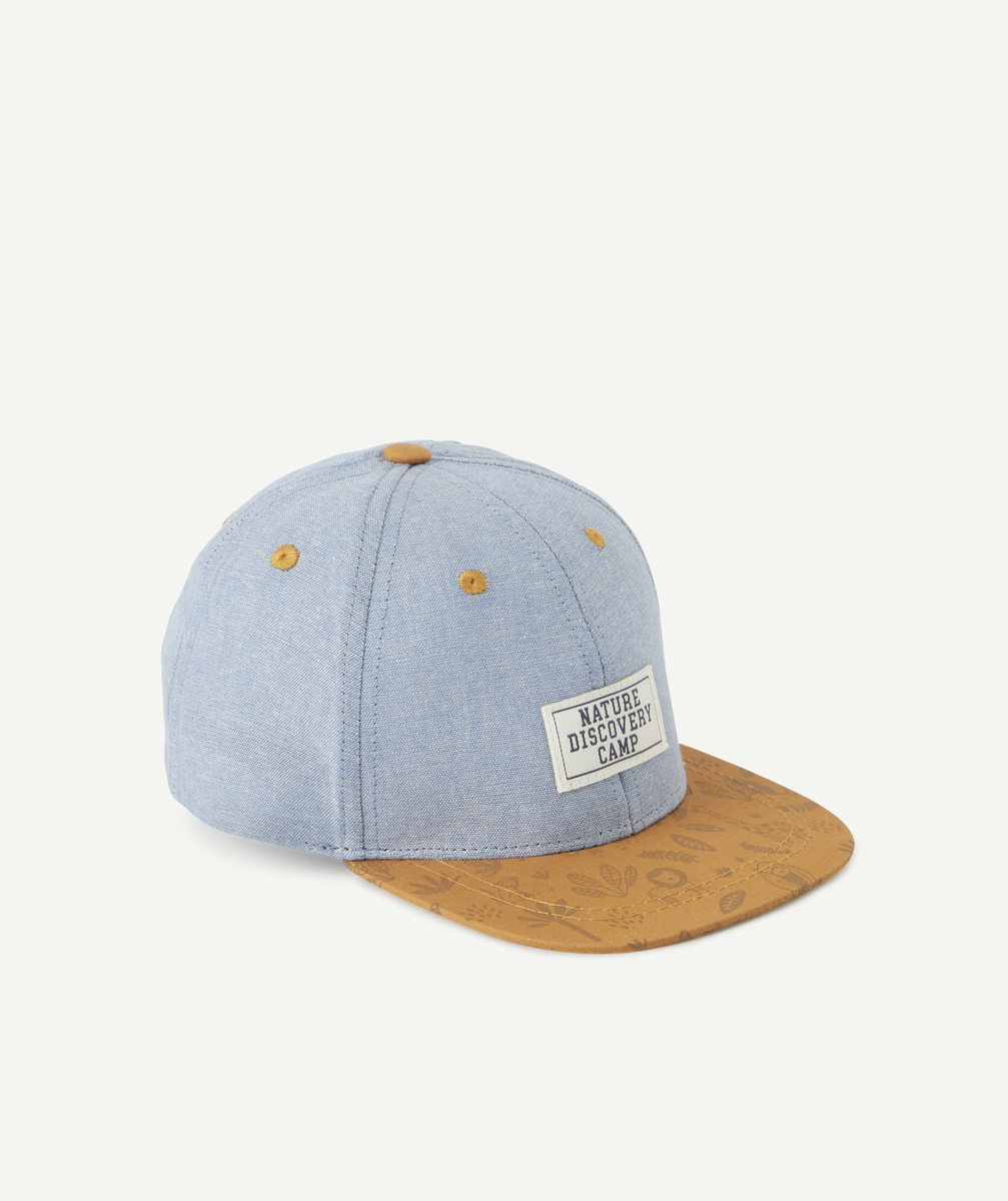 Casquette bébé garçon bleu ciel et visière imprimée savane - 9-18M