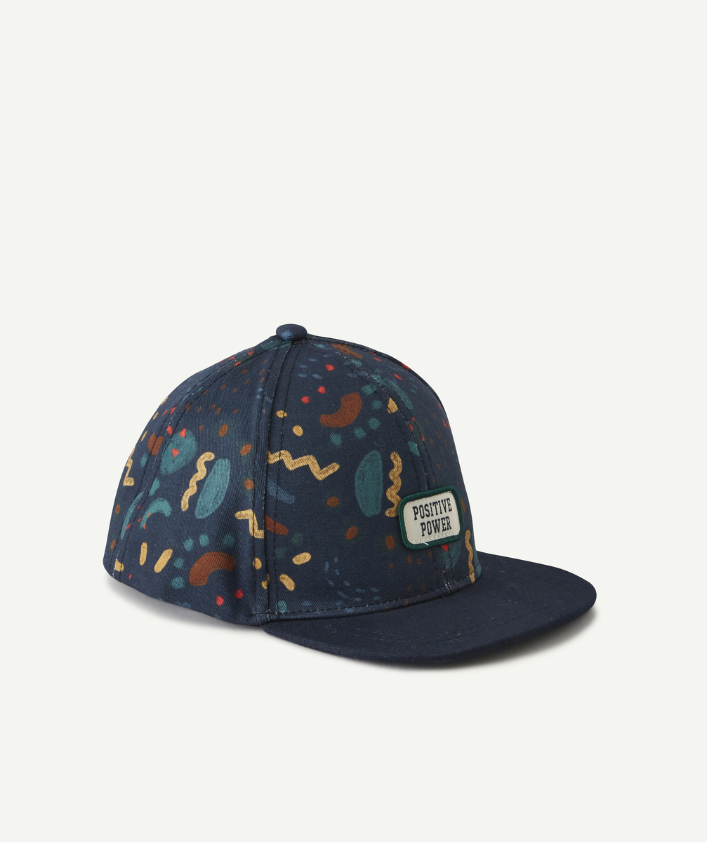 Casquette bébé garçon bleu marine imprimée - 9-18M