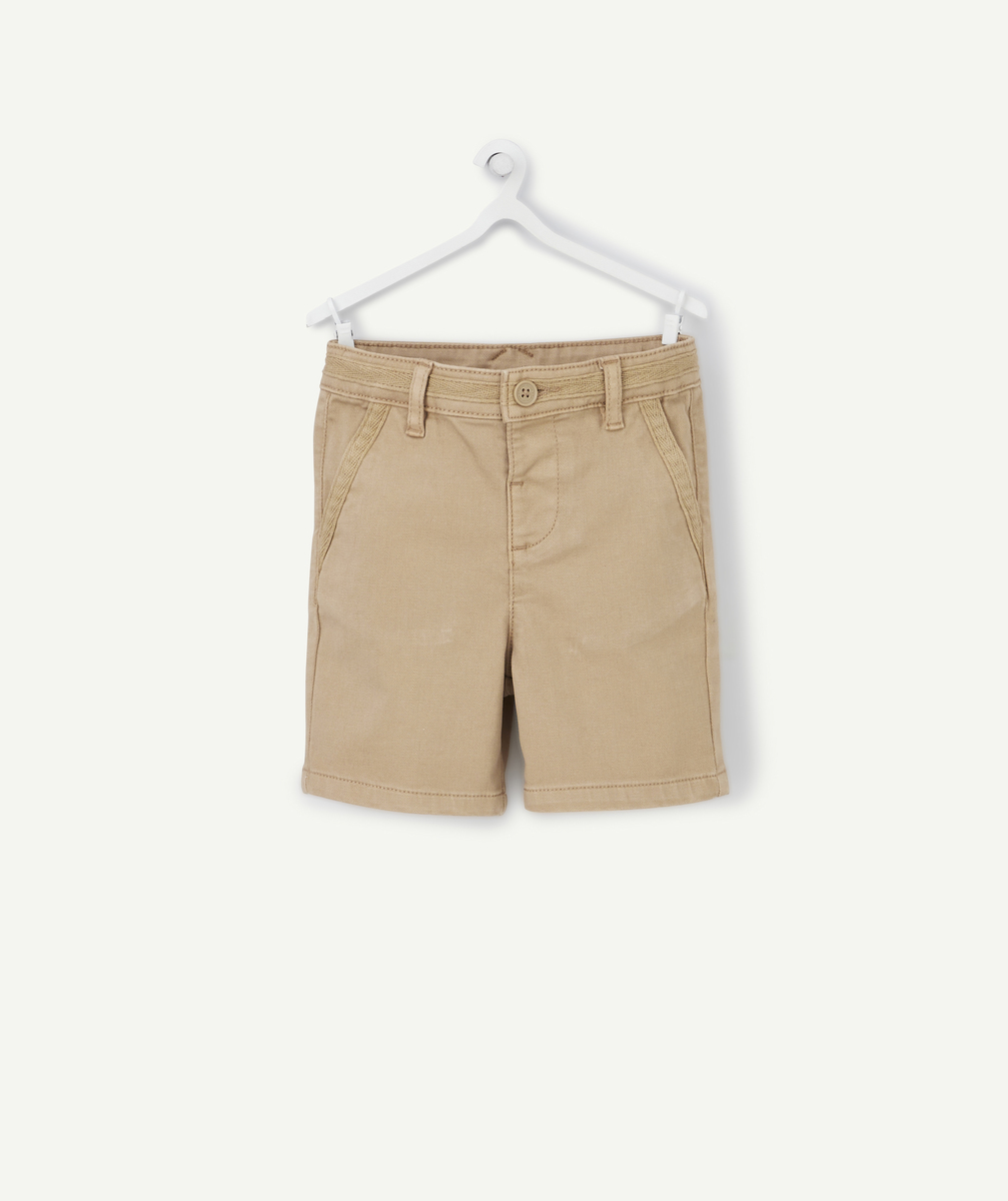 Le bermuda droit camel en coton - 3 M