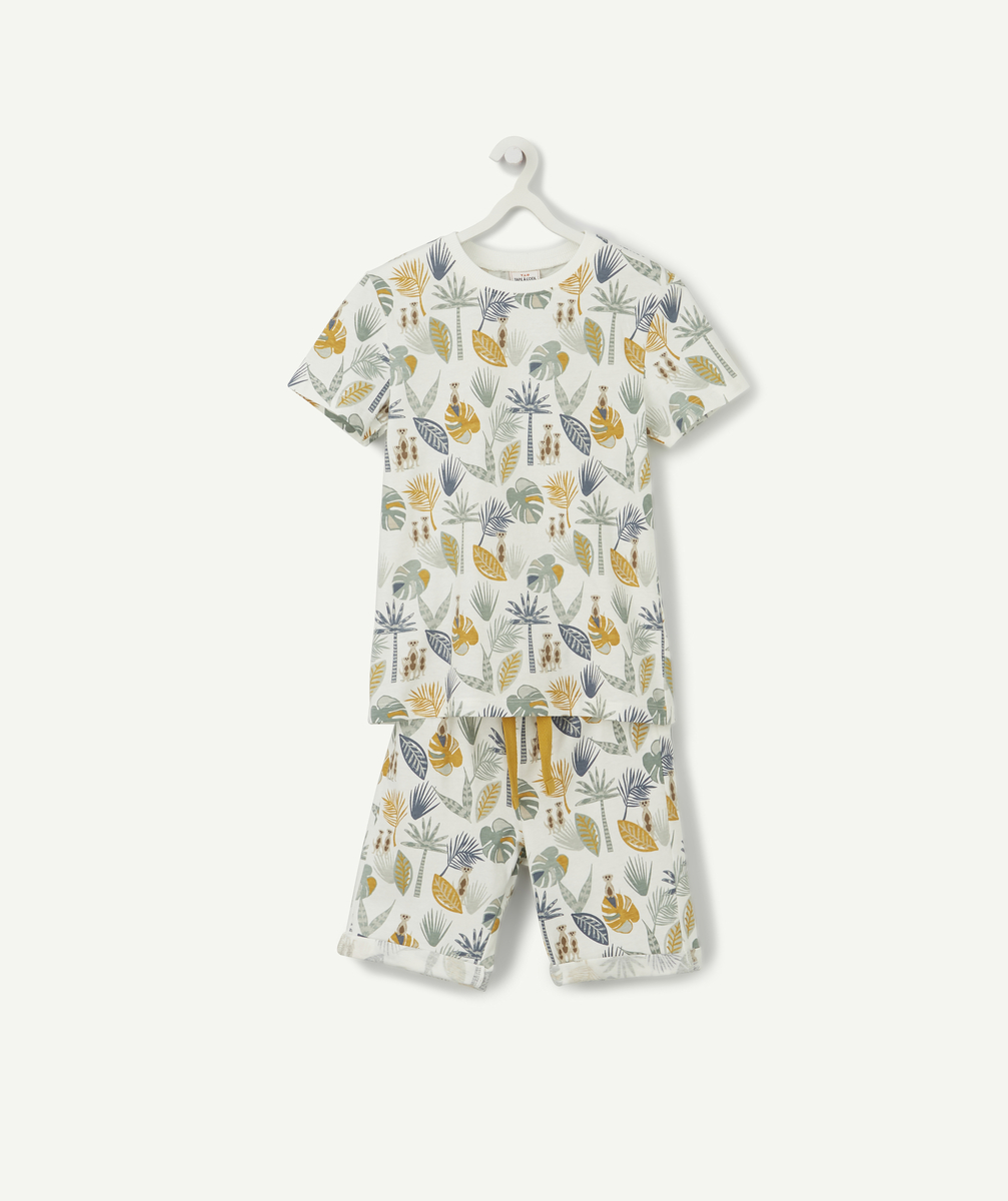 Pyjama garçon en fibres recyclées thème jungle - 12 A
