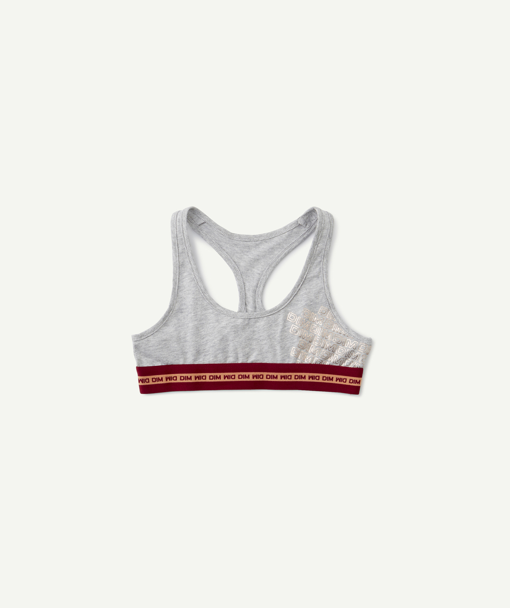 La brassière grise en coton stretch - 14 A