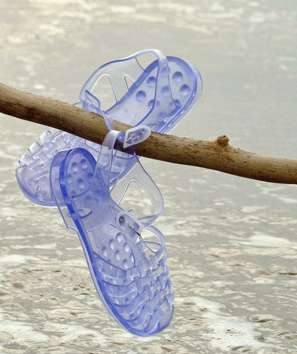 Sandales méduse sun bleu cristal - 29