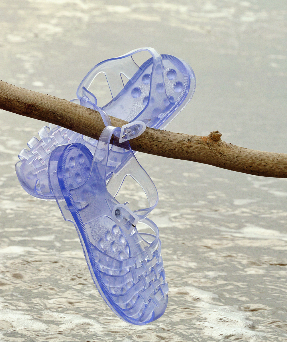 Sandales méduse sun bleu cristal - 24