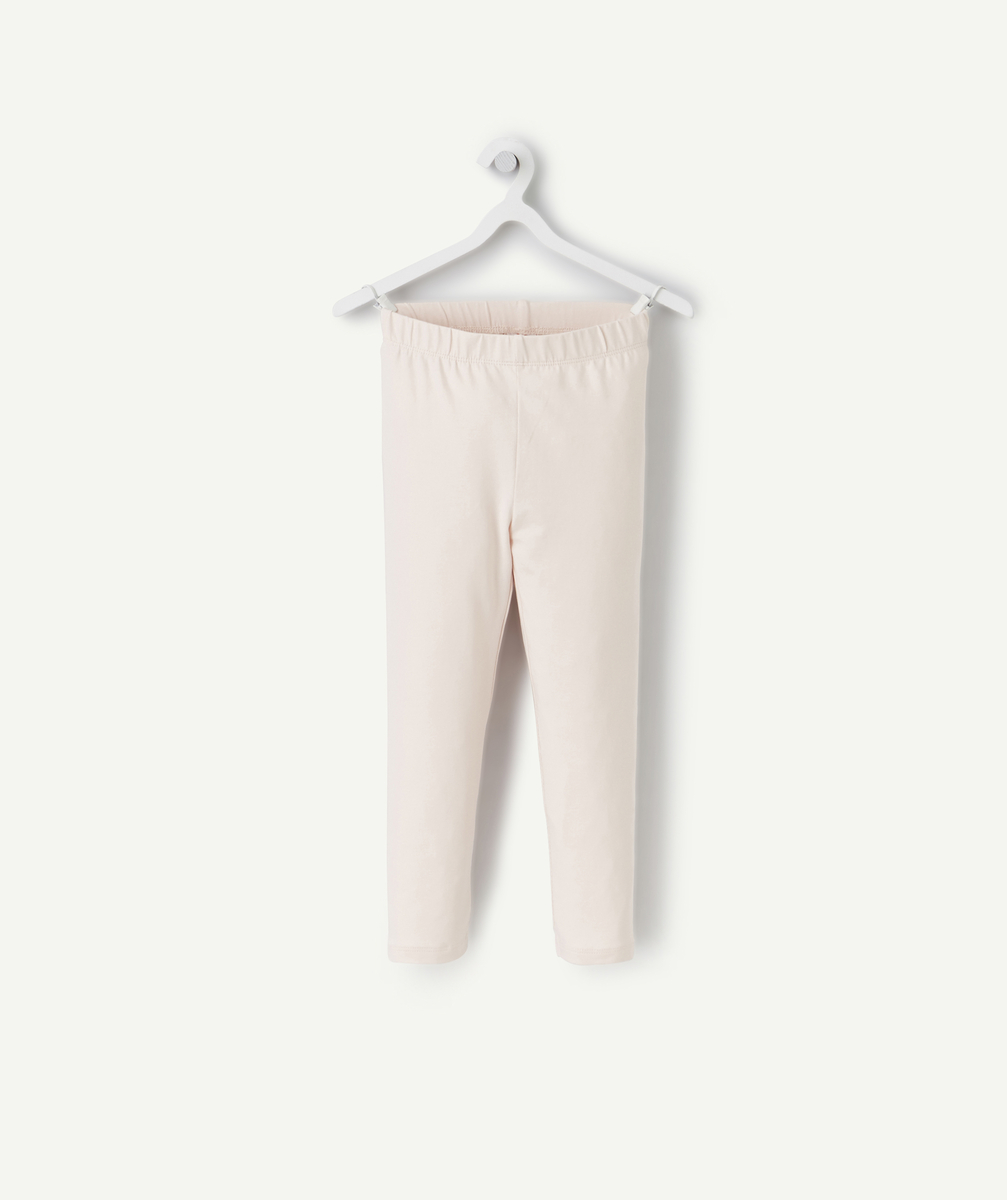 Legging court fille en fibres recyclées rose - 12 A