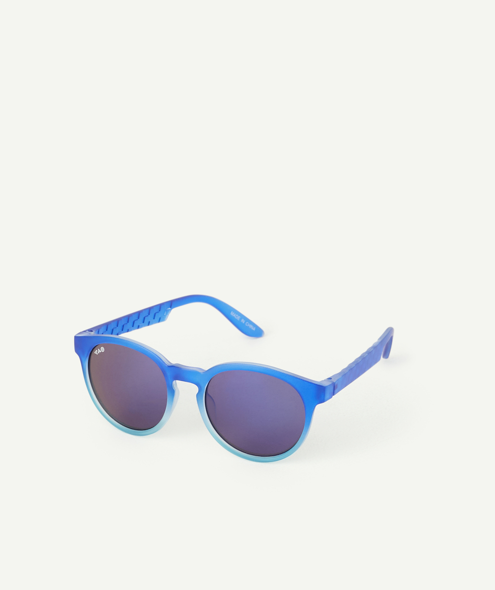 Lunettes de soleil rondes bleues garçon uv3 - TU