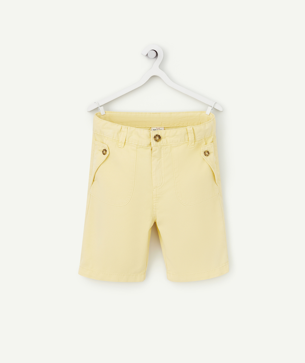Bermuda droit garçon jaune - 8 A