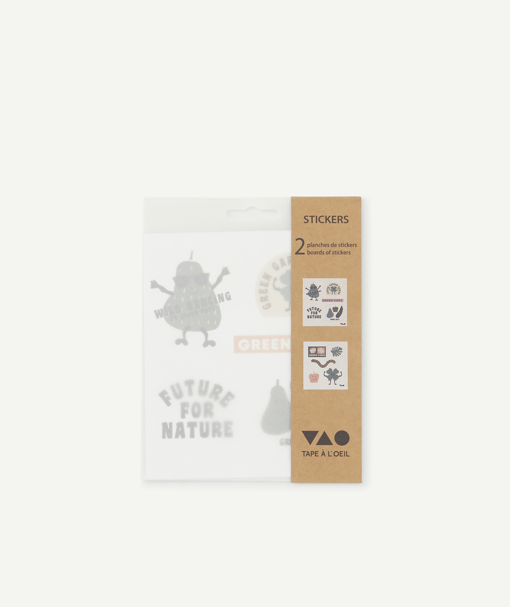 Lot de 2 planches de stickers thème nature - TU