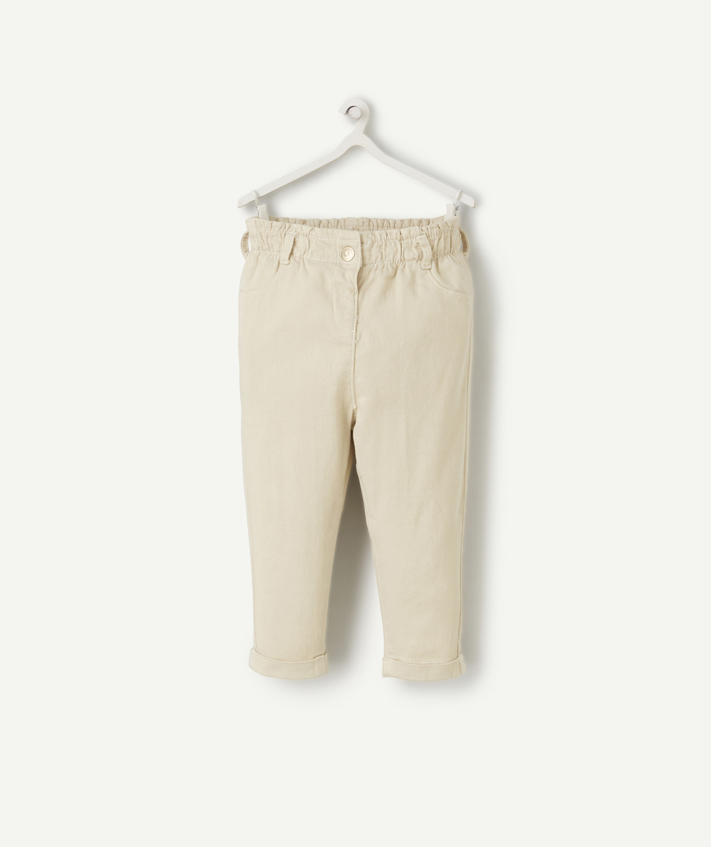 Pantalon relax bébé fille écru - 24 M