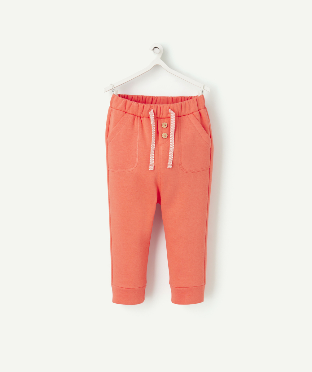 Jogging bébé garçon en fibres recyclées orange - 18 M