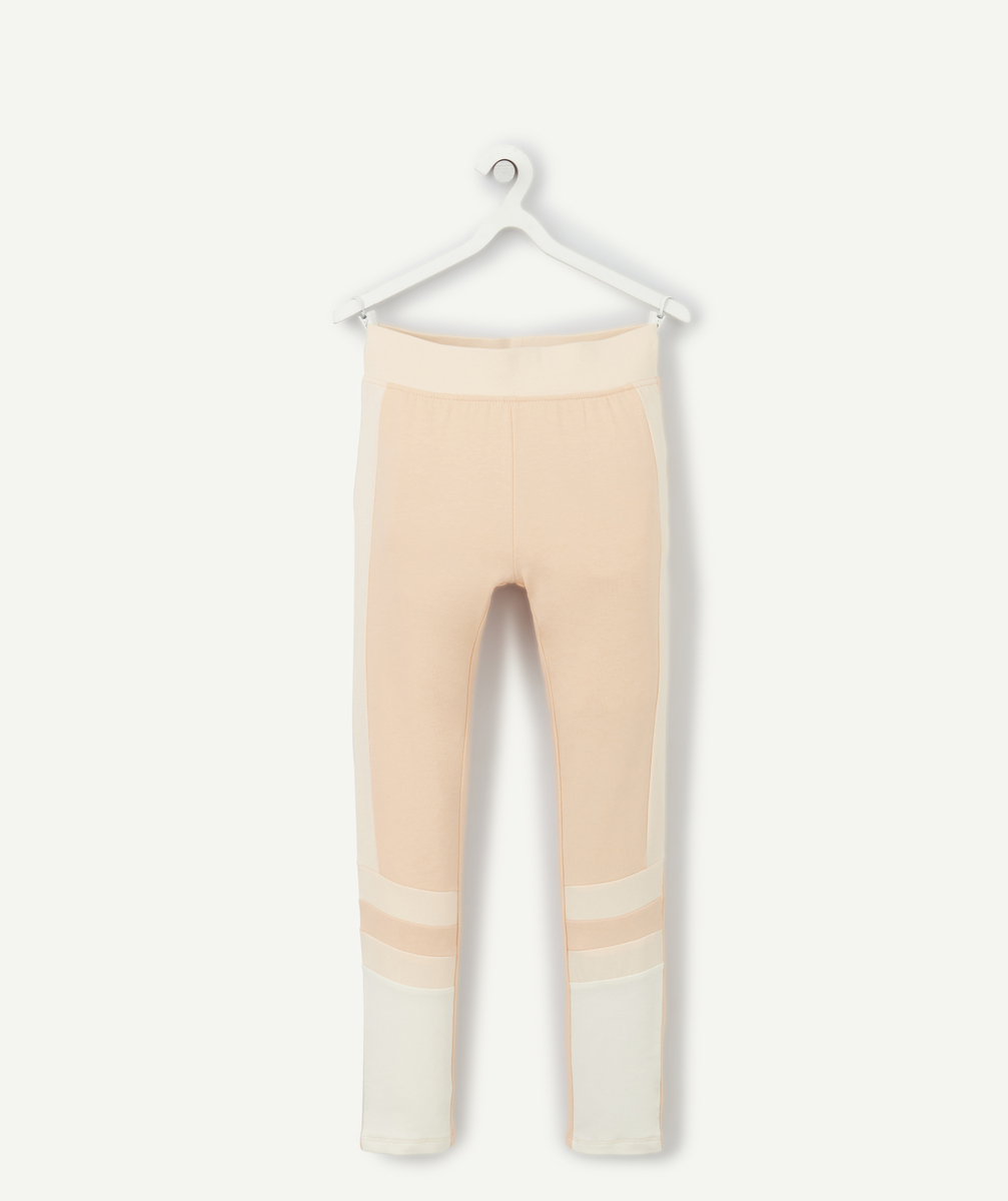 Tregging fille avec bandes roses et blanches - 14 A