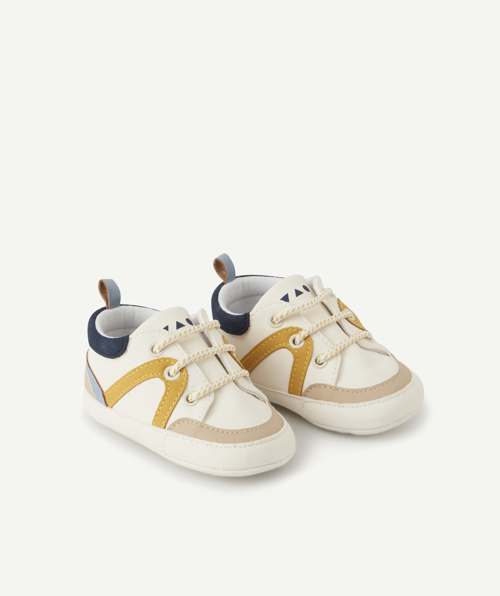 Chaussons style baskets bébé garçon aux détails colorés - 6-12 M