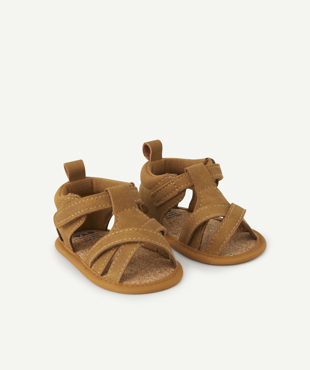 Chaussons style sandales bébé garçon marron - 3-6 M