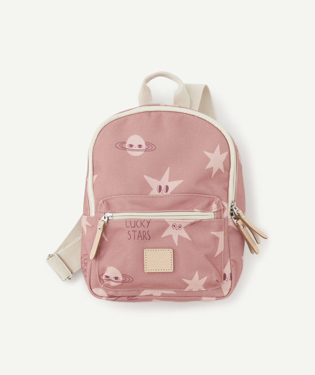 sac à dos maternelle fille rose avec imprimé étoile - tu