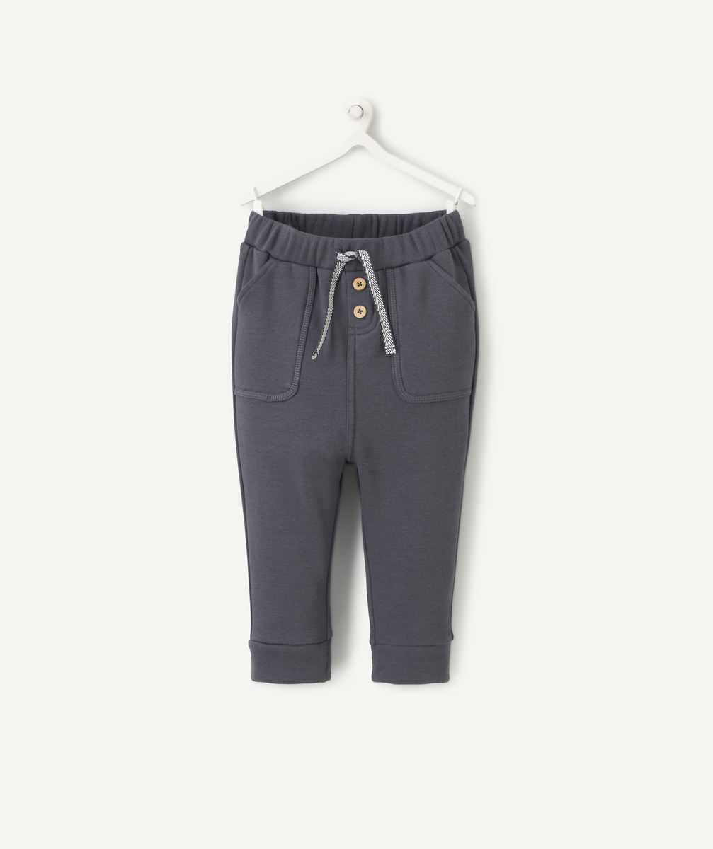 Pantalon de jogging en fibres recyclées écru chiné - 24 M