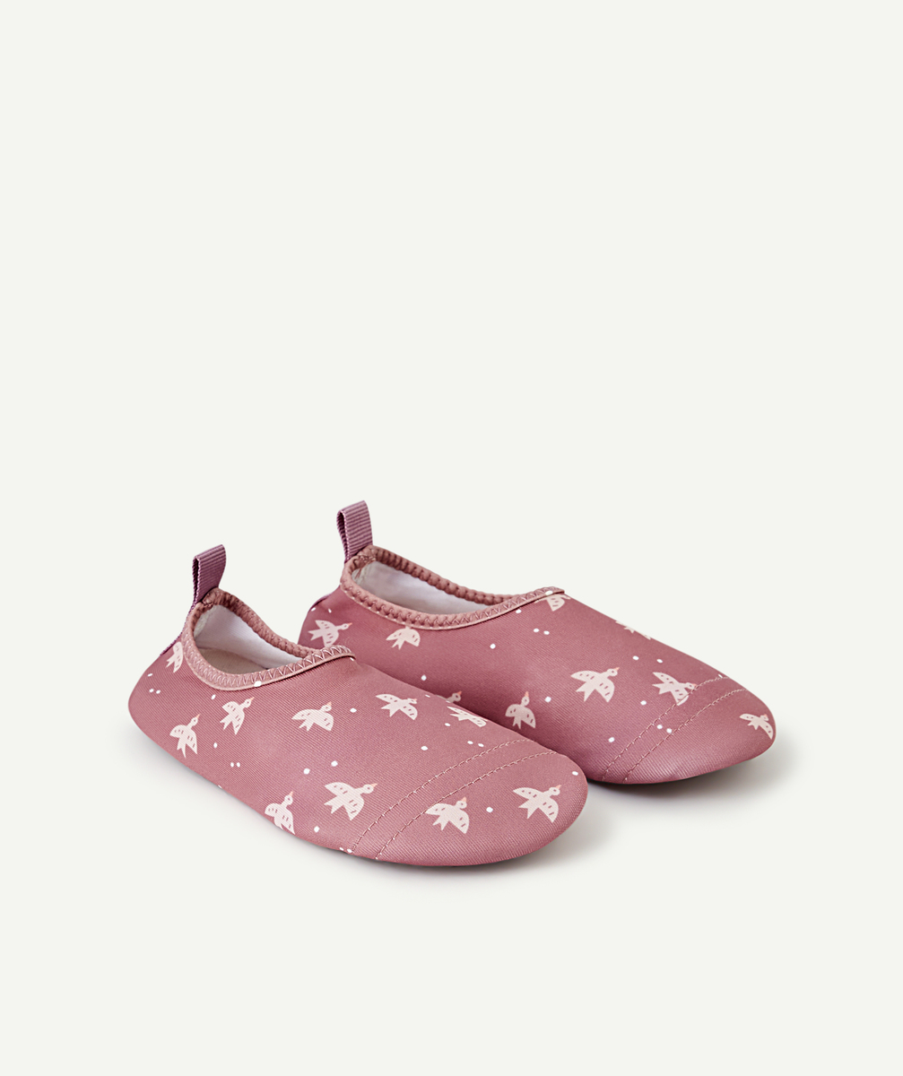 chaussons de plage anti-uv bébé fille hirondelles vieux rose - 25-26