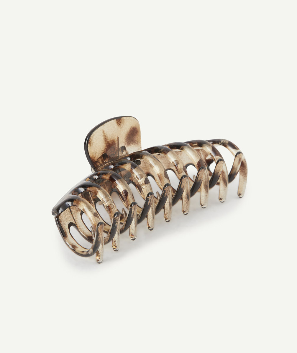Pince à cheveux fille marron transparent - TU
